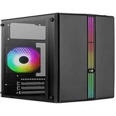 Aerocool PGS Evo Trn Micro-ATX Case - Sleek Black Design, Perfect for Your Build - No Power Supply Included (SKU: 4711099472352)
